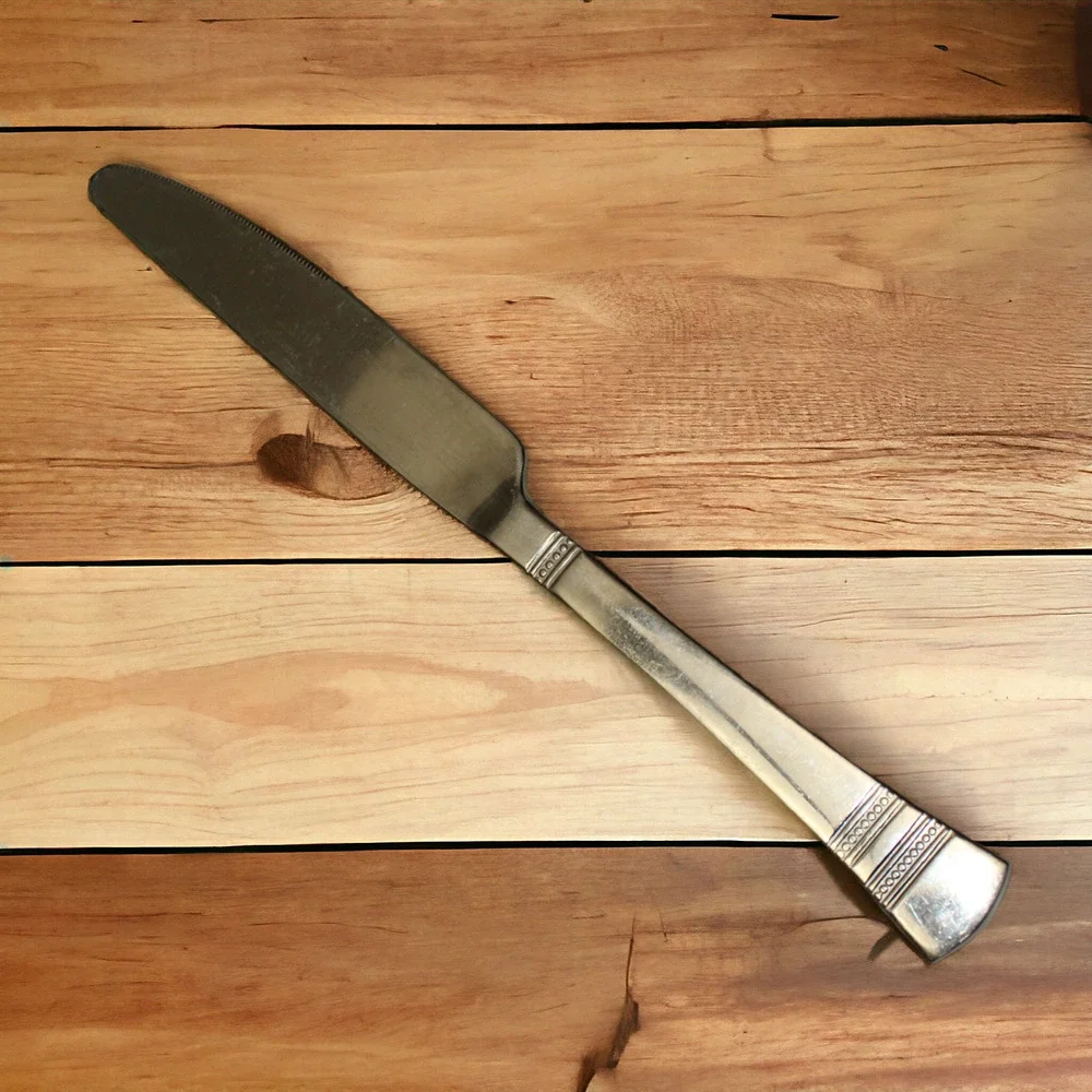 Pfaltzgraff French Solid Dinner Knife Kensington Sapphire Bay 18/10 Stainless